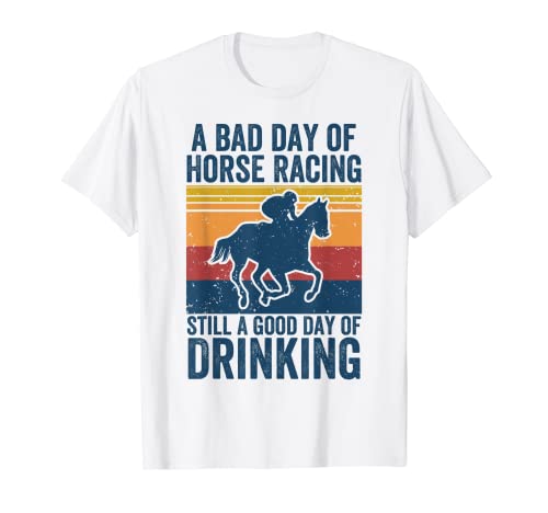 Funny Horse Racing Shirt Vintage Derby Day Party Drinking T-Shirt