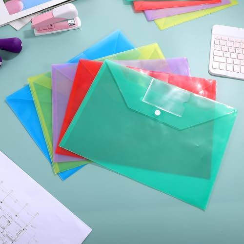 Pochettes de rangement A4 pour organisation de bureau et devoirs - 5