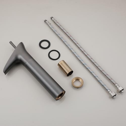 Mitigeur cascade à levier unique robinet or rose pour salle de bain