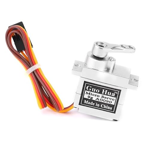 Wysoka dokładność Metalowe serwo 9G, RC Metal Servo Kierownica Akcesoria Dopasowanie, Ultra-Cichy Dźwięk Pasuje do WPL B1 B14 B16 B24 C14 C24 B36 1:16 RC Ciężarówka (srebrna)