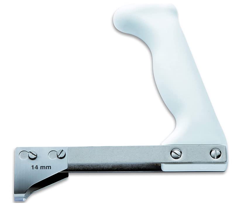 Generico Tiracostole in acciaio inox lama da 14 mm. con manico resistente
