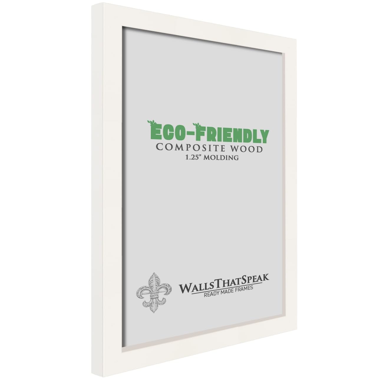 Amazon.com - wallsthatspeak 11.75x36 White Picture Frame for