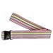 Sammons Preston Pastel Stripe Gait Belt, Safe Assist Belt with Buckle for Elderly, Disabled, Handicapped, Secure Belts for Assisted Rehabilitation, Mobility, Transfer, Walking Training