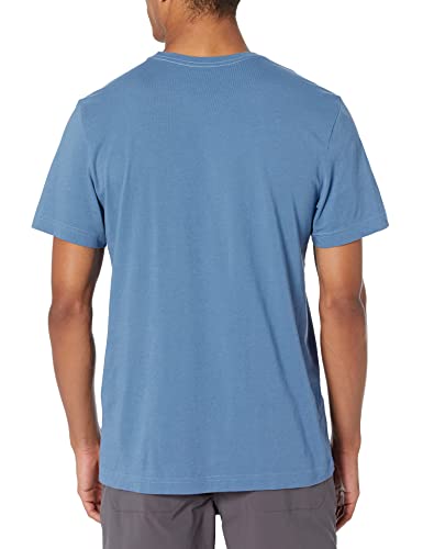 Life Is Good Standard Jake And Rocket Moon Cotton Tee, Crewneck, Short Sleeve Graphic T-Shir, Vintage Blue, X-Large #TOP1