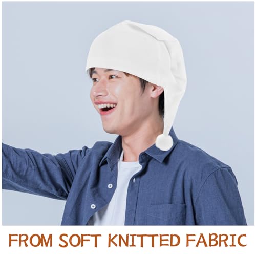 Beaupretty 2pcs Unique Knitted Hat Humorous Design for Stage Performances Parties Celebrations Newborn Cap for Boy Girl Toddlers Easy to Maintain and Share Fun Moments White3