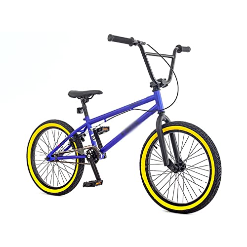 FOELANNE Bicicleta de ciudad, bicicleta de montaña de 20 pulgadas, bicicleta de acrobacia, color rojo y azul (azul)
