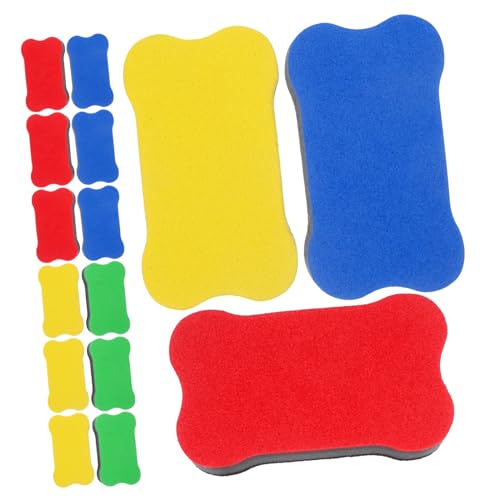 OSALADI 1 Juego Pizarra Blanca Borrador Seco Reutilizable Oficina Y Aula Ergonómico Y Lavable Herramienta De Escritura Multifuncional 24 Piezas