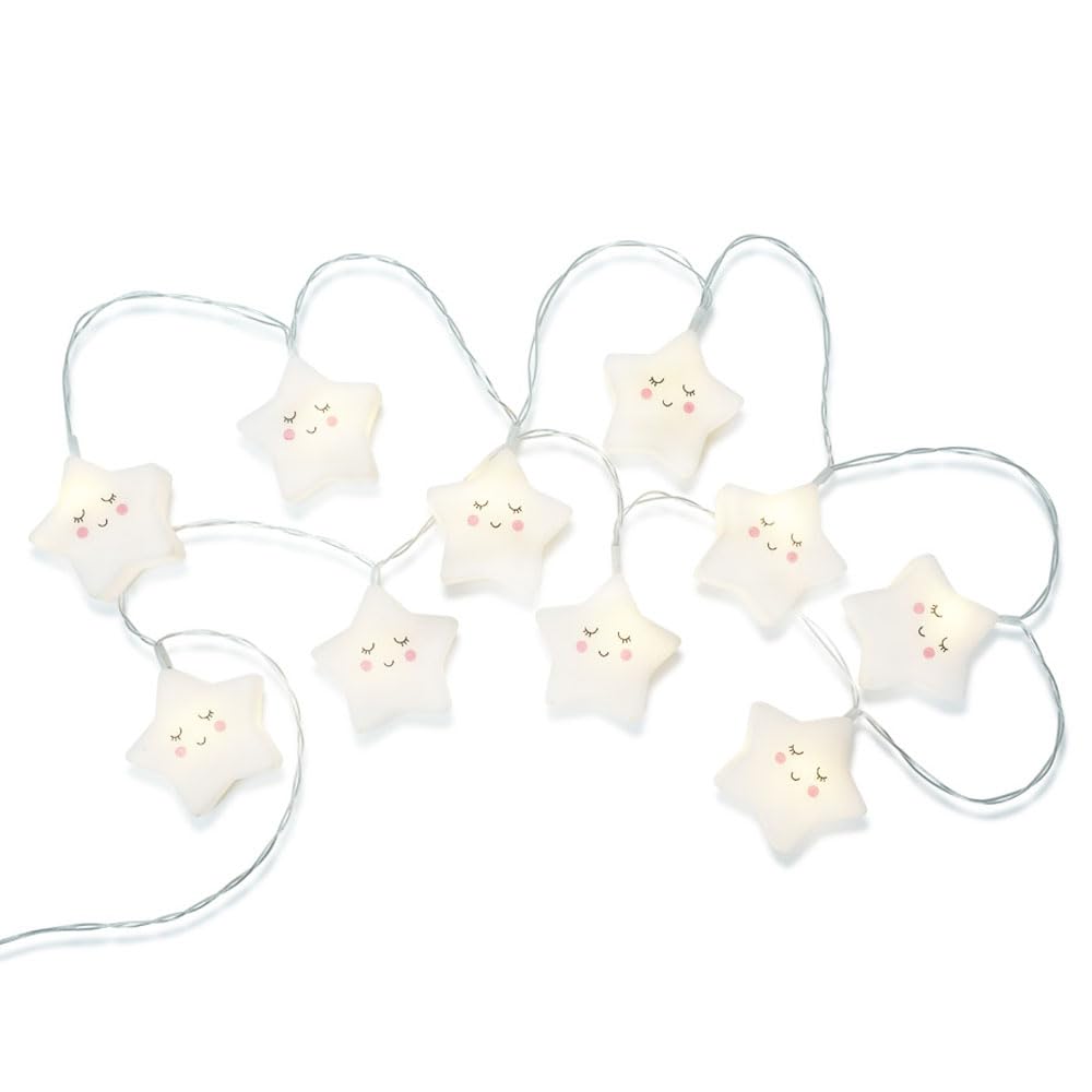 ValueLights | Set of 10 Battery Powered Star Fairy String Lights, Decoration Fairy Lights, String Lights for Kids Bedroom | Wall Lights & Home Improvements Essential