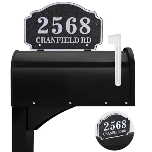 Custom Mailbox Topper Address Sign, Custom Address Plaques, Metal House