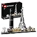 LEGO Architecture Parigi, con Torre Eiffel e Museo del Louvre, Modellismo Monumenti, Set da Collezione Skyline, 21044