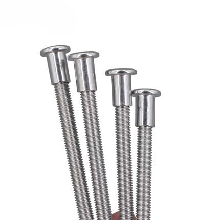 Generic Yantinos 2pcs M8 Stainless Steel Allen Pair Lock Screws hex Socket Docking Screw Bolts Child-Mother Connection Rivet Bolt 50mm-500mm Long - (Length: M8x500mm-M8x16mm)