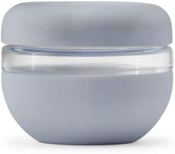 W&P Porter Seal Tight Glass Lunch Bowl Container w/ Lid Slate 16 Ounces Leak & Spill Proof, Soup & Stew Food Storage, Meal Prep, Airtight, Microwave and Dishwasher Safe, BPA-Free Glass