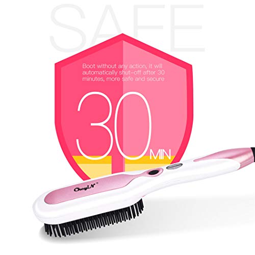 Hair Straightener Brush,inkint Ionic Straightening Brush Hot Air Brush