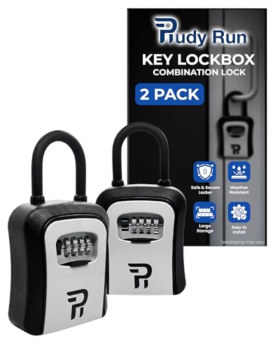 Key Lock Box for Outside with Large Storage