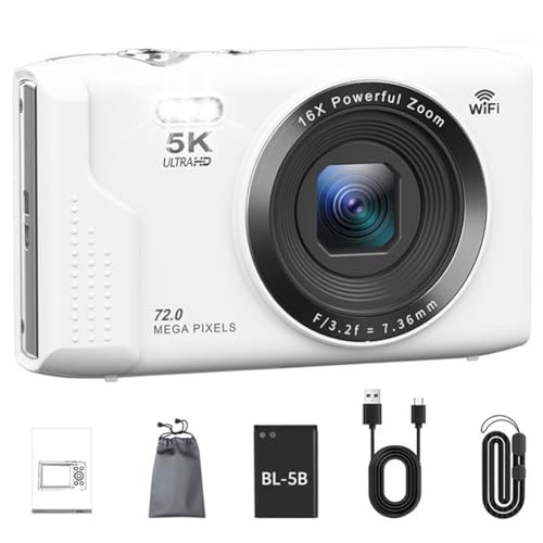 Caméra numérique 5K rétro 72 MP pour réussir vos vlogs sans smartphone