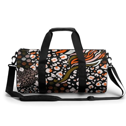 Sac de sport texture animale pour vos week-ends camping et randonnée de 45cm