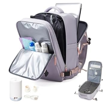 Mochila grande a vácuo para viagem e ar com bomba, bolsas de vedação de compressão a vácuo para mulheres e homens, mala de mão, bagagem aprovada para voos, mochilas para laptop, negócios, trabalho