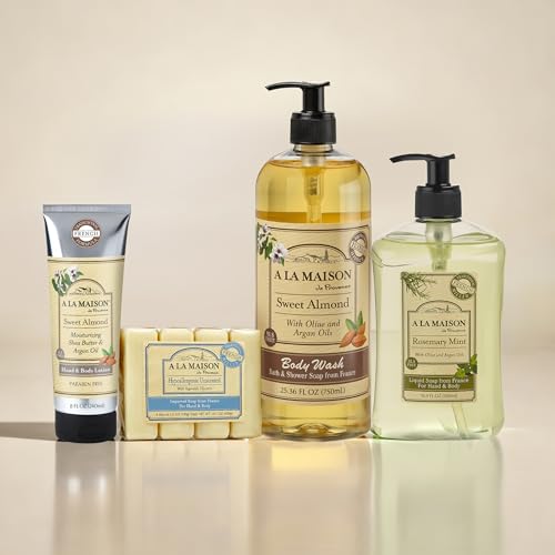 de Provence Fresh Sea Salt Liquid Hand and Body Soap (Pack of 2) With Olive Oil, Coconut Oil and Vitamin E, 16.9 fl oz Each