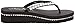 Skechers Cali Women's Vinyassa-Sticks & Stones Flip Flop,Black/Silver,8 B US