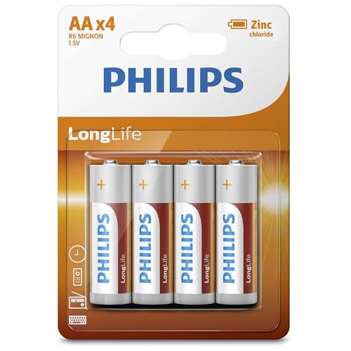 Philips Pile R6 AA 4 Pièces Longlife