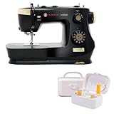 SINGER HD500 Classic Gold Mechanical Heavy Duty Sewing Machine - Metal frame with 110 Stitch Applications + SINGER | Bobbin Winder for Sewing Machines - for Class 15 and 15J Bobbins