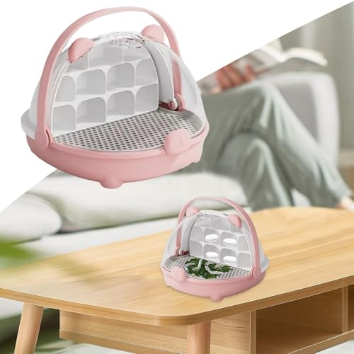Cage de transport pour animaux domestiques et boîte d'élevage reptiles transparente - 8