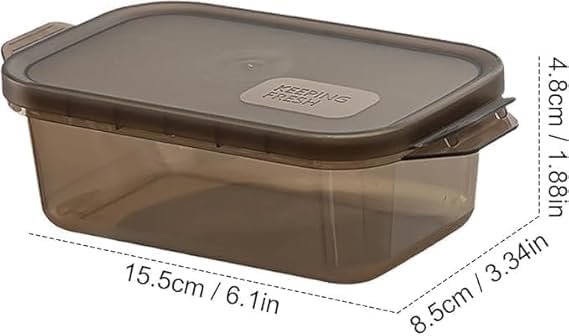 Image of Set of 2 Meal Prep Food Storage Containers 1200ml | Airtight, Leakproof, & Stackable BPA-Free Plastic Fridge Organizer Boxes for Kitchen & Freezer (2)