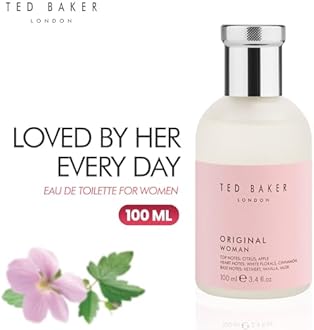 Ted Baker Woman Pink EDT, Floral Green Feminine Fragrance, Opening Notes are Fresh Peach, Bergamont and Tangerine with Warm Musk, Vanilla and Vetiver Base Notes, 3.38 fl oz