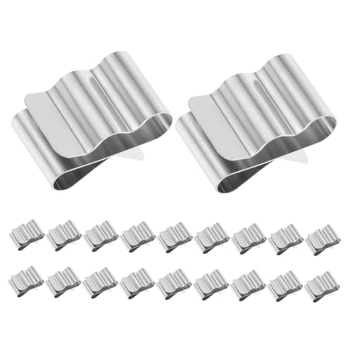 Alipis 20piezas Abrazaderas Inoxidable Clips Para Cableado Para Paneles Solares