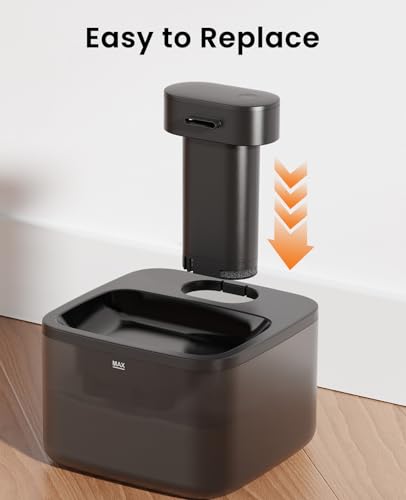 Fuente de agua inalámbrica para gatos 2.2L miniatura 3