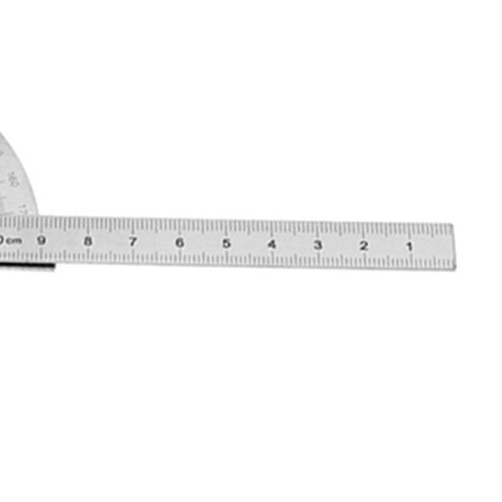 Goniometro acciaio inossidabile 0-180 gradi righello 15cm 120x150mm