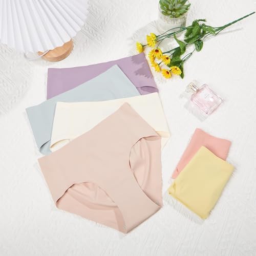 Image of INNERSY Seamless Underwear for Women No Show Bikini Panties Invisible Breathable Hipster 6-Pack