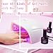 Wisdompark UV Nail Lamp, 72W UV Light for Gel Nails with 21 LED Lights Nail Lamp 3 Speed Timer Fast Curing Poly Gel Polish, Professional Manicure Lamps for Home Salon Nail Art Tools