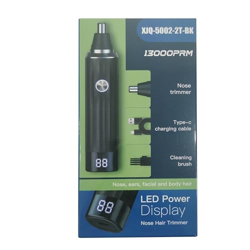 Cortacésped de pelo de nariz para hombres y mujeres, cuchillas de doble filo profesionales IPX7 impermeables para una fácil limpieza