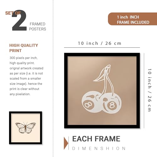 Image of kotart Premium Digital Paintings with Frame for Home Decoration - Painting for Living Room Bedroom Office Room Decor - Painting for Wall Decoration - Pack of 4 (Art 10, Small (10x13 or 10x10 inch))