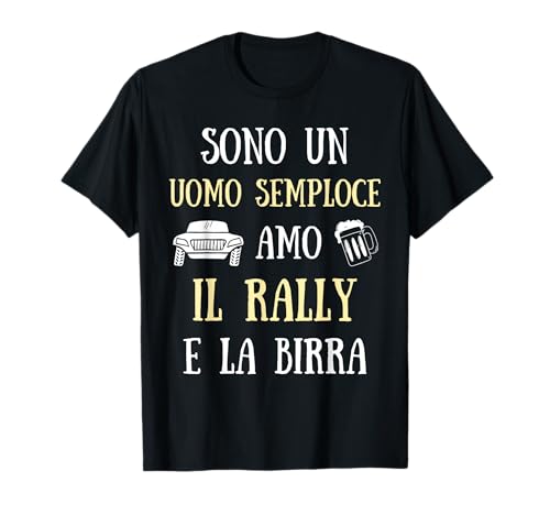 Rally, Auto Rally Auto Uomo Divertente Idea Regalo Birra Maglietta