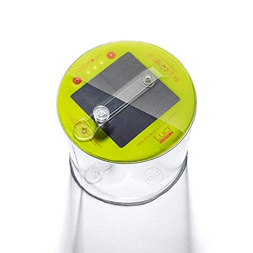 MPOWERD Luci Outdoor 2.0 - Inflatable Solar Light, Clear Finish, Adjustable Strap, 2-Pack