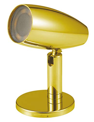 Spot LED articulé OSCULATI laiton poli pour supprimer les zones d'ombre à bord