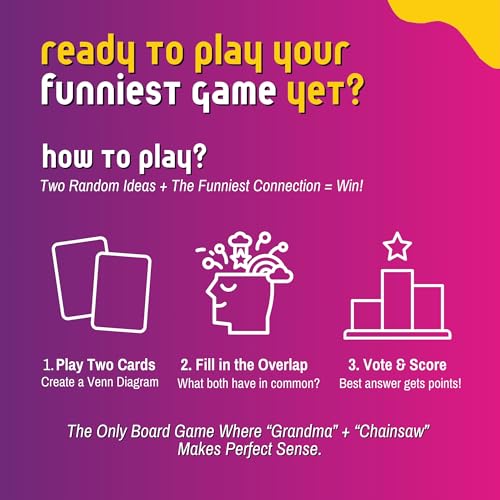 VENNS WITH BENEFITS – Fun Board Game About Venn Diagrams for 3+ Players | Hilarious Party Game Activity for Teens & Adults, Perfect for Friends & Family Game Nights, 3+ Players - Image 3