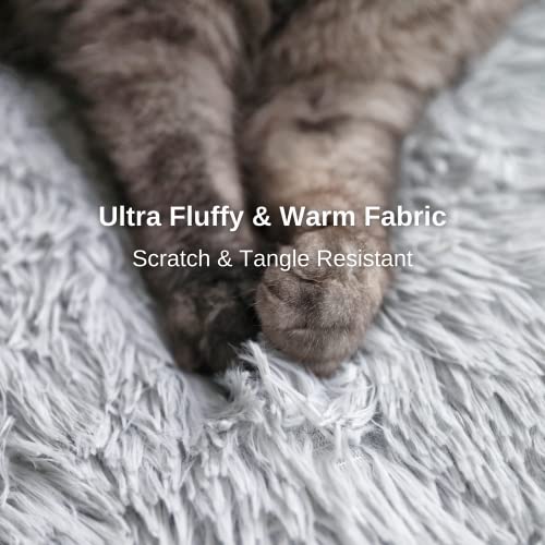 Petfelix Self Warming Cat Mat - Non-Skid Thermal Pet Mat, Cat Blanket For Indoor Cats, Washable Outdoor Insulation For Cat House, Carrier Cat Bed, Gray, 25 * 21 Inches #TOP2
