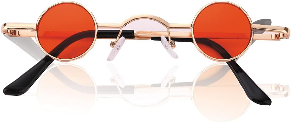 Retro Glasses Out-of-The-Ordinary Sunglasses with Extremely Small Lenses Unisex - Image 2