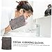 ELAYARD 3pcs Makeup Removing Facial Cleaning Gloves Soft Exfoliating Mitts for Gentle Skin Cleansing for Shower and Bath Friendly