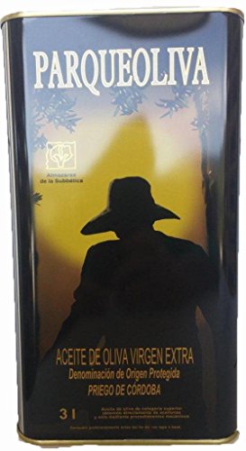 PARQUEOLIVA Aceite de oliva virgen extra. Caja de 4 latas x 3 litros