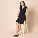Amazon Essentials Women's Classic Cap Sleeve Wrap Dress (Available in Plus Size), Black, Large