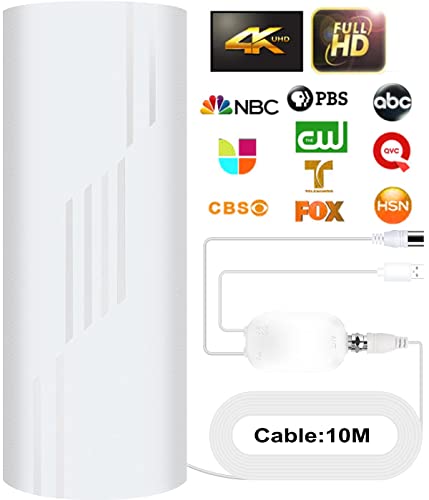 2023 Potente Antenna TV Interna Esterna Amplificata, 480KM Gamma di Ricevere Digitale...