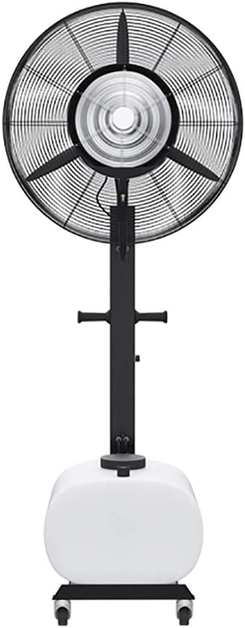 IYUESQ Ventilador de Pedestal con nebulización, Ventilador oscilante de Piso de Metal de Alta Velocidad con Tanque de Agua Grande de 65 litros para Uso Industrial, Comercial, residencial,