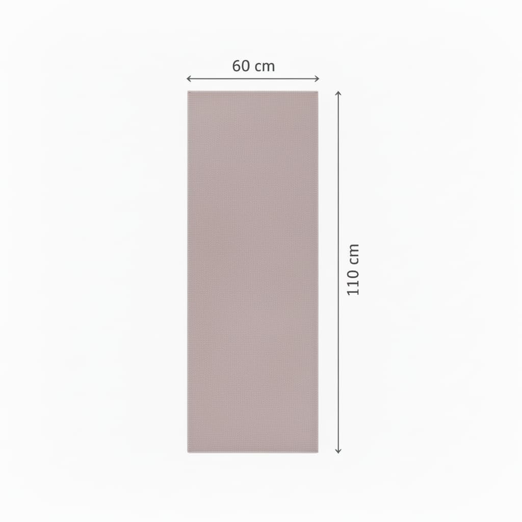 Jimri Flauschiger Teppich Läufer - Hochwertiger Kurzflor für Zuhause, Büro, Küche, Eingang, Flur, Wohnzimmer - Maschinenwaschbar - Rutschfester Teppich Waschbar - 60x110 cm - Rosa