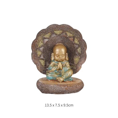 Centre de table moine Bouddha artisanat bouddhiste de bureau