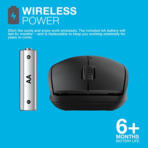 Jlab Go Wireless Mouse | Connect Via Bluetooth Or Usb Wireless Dongle | Multi-Device Toggle | Portable, Ultra-Compact And Lightweight For Work On The Go | Adjustable Tracking | Ergonomic #TOP2