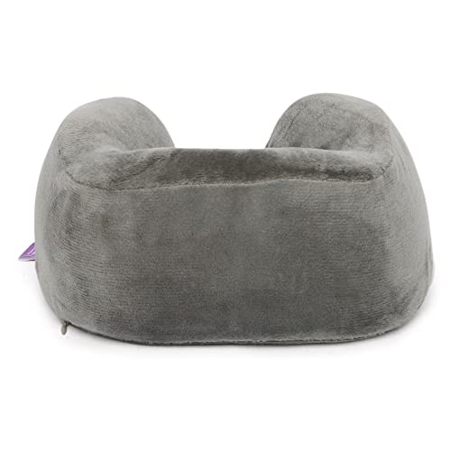 Image of Viaggi U Shape Super Soft Memory Foam Travel Neck Pillow for Neck Pain Relief Cervical Orthopedic Use Comfortable Neck Rest Pillow - Cool Grey